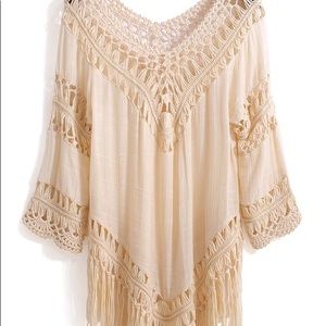 BEAUTIFUL. Bohemian crochet top.RUNS SMALL MEDIUM